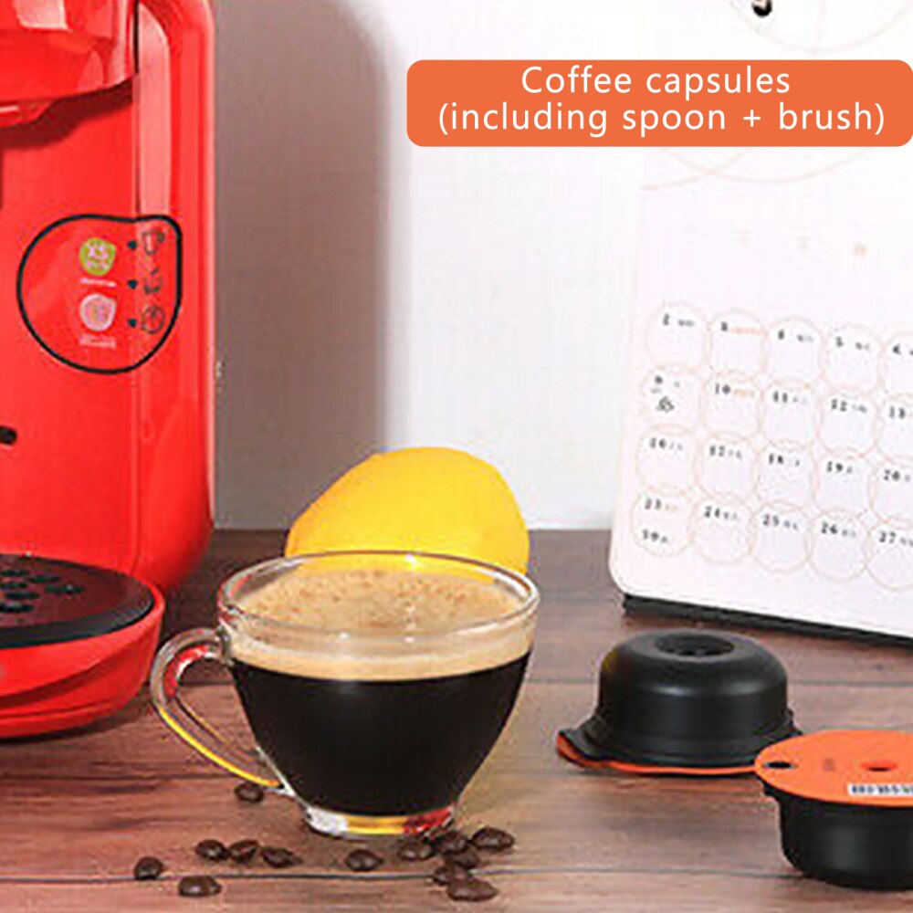 Refillable Coffee Capsules Compatible for Bosch-s Tassimoo Tas Maker Reusable Coffee Capsule Pod 60/180ML Crema Maker BPA Free