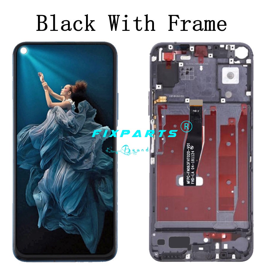 Originele Display Voor Huawei Nova 5T Lcd Touch Screen Digitizer Met Frame Voor 6.26 "Huawei Nova5T Lcd YAL-L21 Display