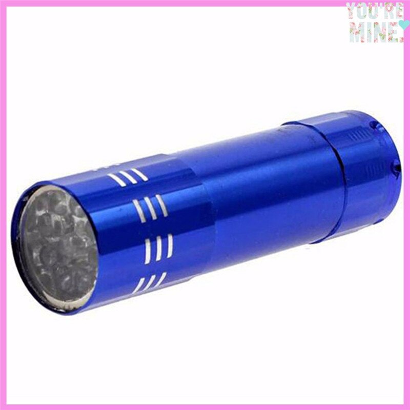1pc gel negletørrer uv-lampe bærbar mini led lommelygte til negle gel 15s hurtigtørrende negle tørreværktøjer: Blå