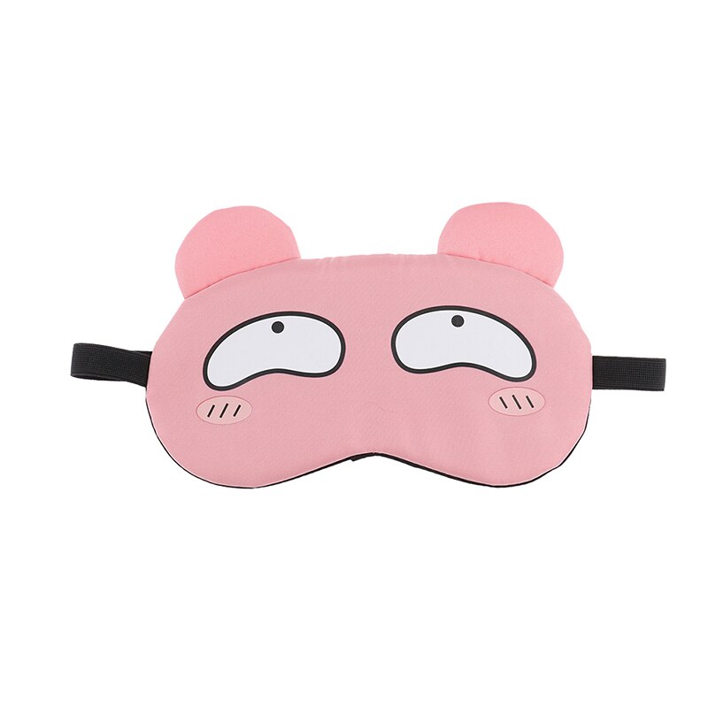 Slaap Oogmasker Slaapmasker Katoen Kat Ooglap Slaapmasker Leuke Eye Cover Travel Rest Eye Band Slapen Aid Blinddoeken: B