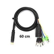 9 Pin 60 130 160cm Electric Bicycle Motor Cable For Ebike Motor Adapter With Hall Sensor Connector E-bike Modification Accessory: 60cm
