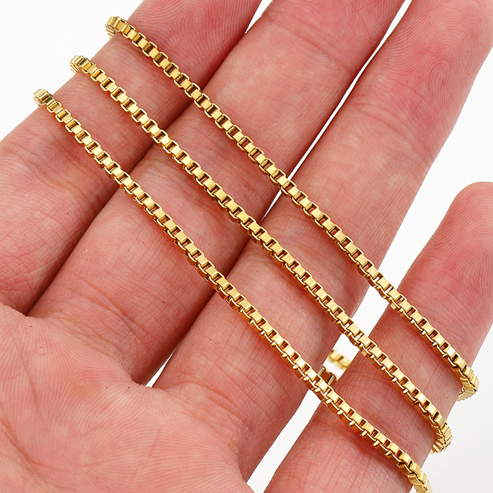 2Meter 1Meter Edelstahl Kasten Kette für Halskette Armbinde DIY Schmuck, sterben Entdeckungen Handgemachte Handwerk Groß Liefert