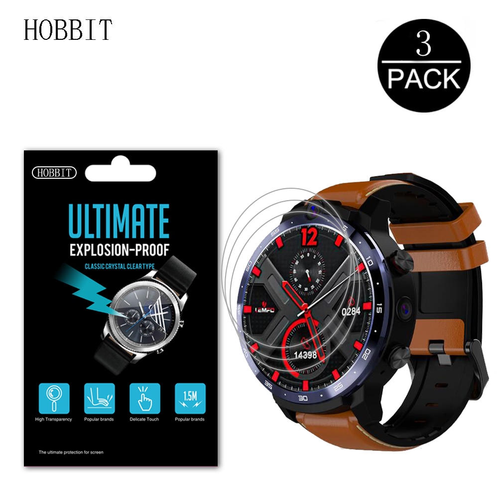 LEMFO-Protector de pantalla para reloj inteligente LEM12, Protector de pantalla de 1,6 pulgadas, PET, LEM13, LEM14, LEM15, 12, 13, 14 y 15, película HD antigolpes transparente, paquete de 3 uds.