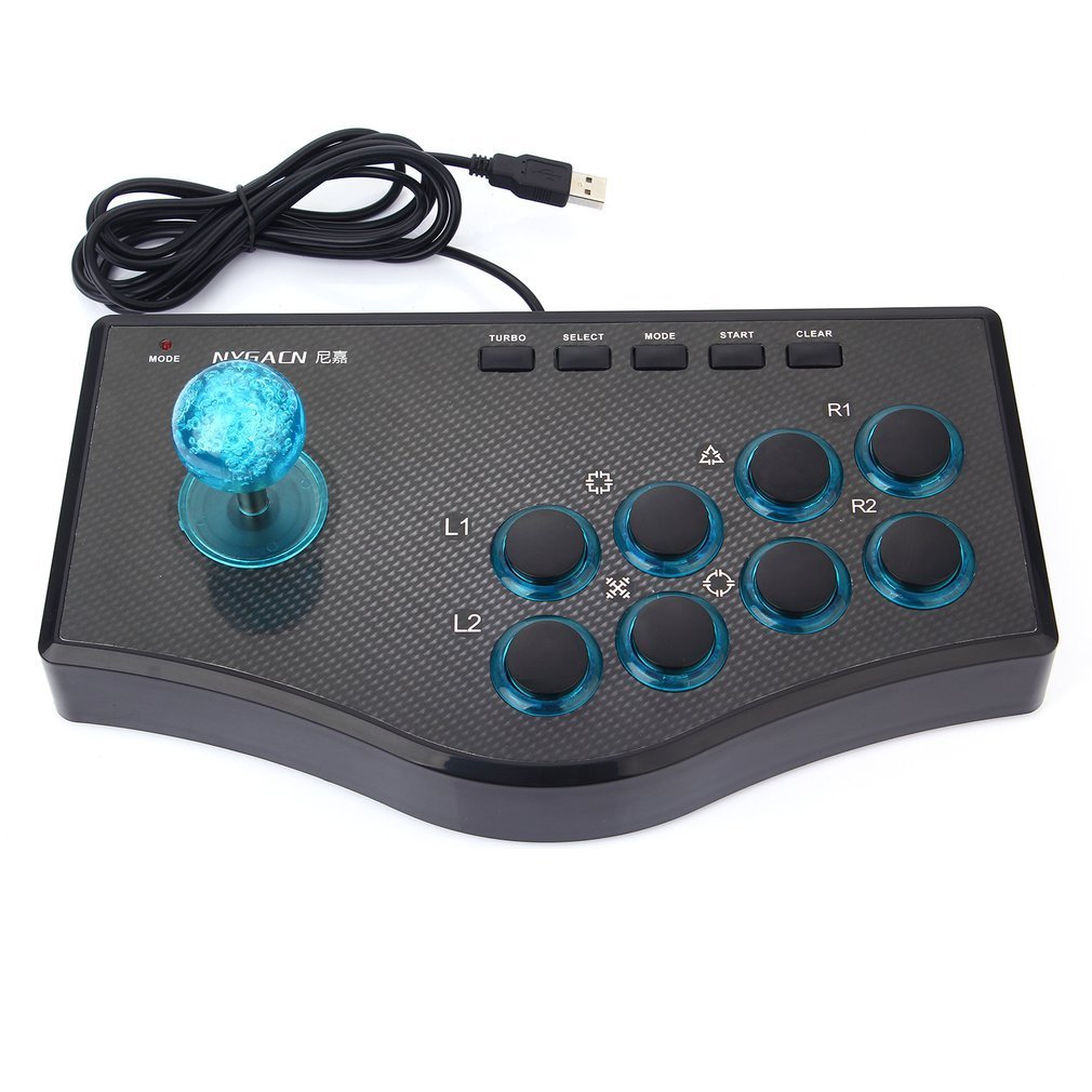 3 In 1 USB Wired Game Controller Game Rocker Arcade Joystick USBF Stick for PS3 Computer PC Gamepad Gaming Console