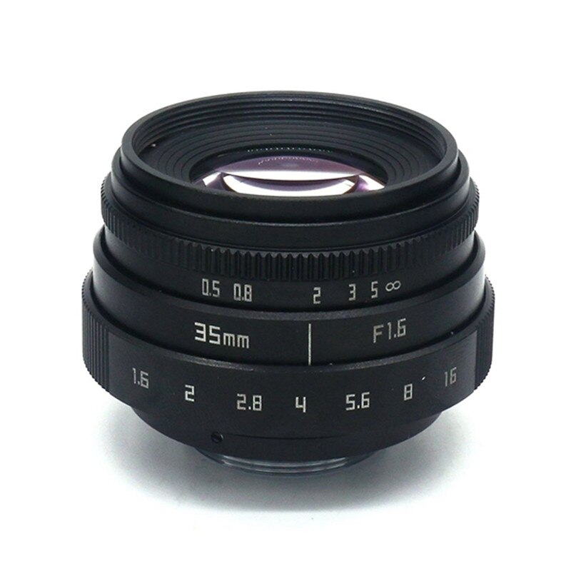 Mini 35mm F1.6 APS-C Television TV Lens/CCTV Lens For 16mm C Mount Camera