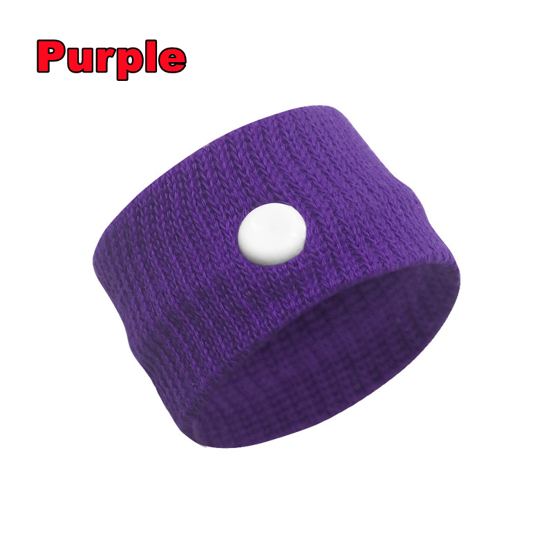Muñequeras de seguridad deportivas, soporte para muñeca, mareo, anti-movimiento, muñequeras de seguridad, anti náusea, 4/2/1 ud.: XXS / Morado