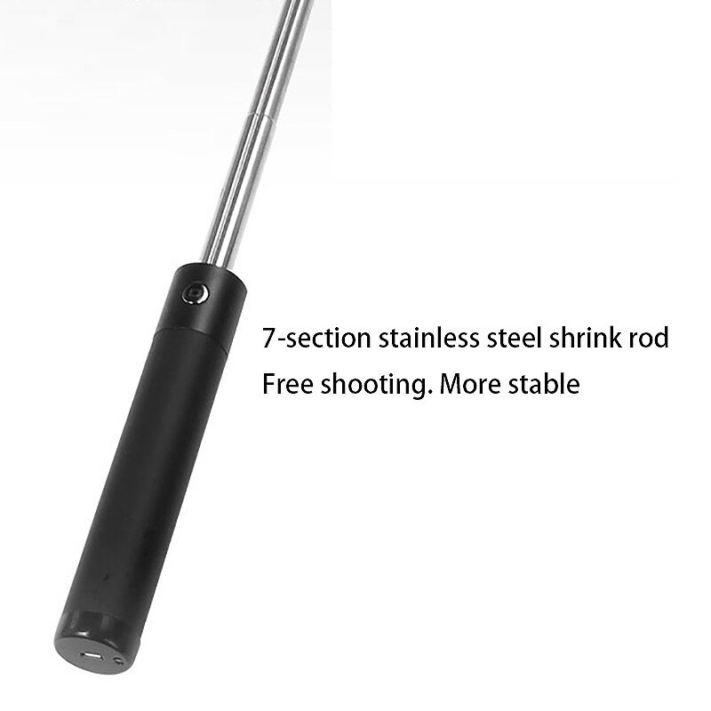 Portable Selfie Stick Extendable Bluetooth Selfie Stick with Remote Control for iPhone