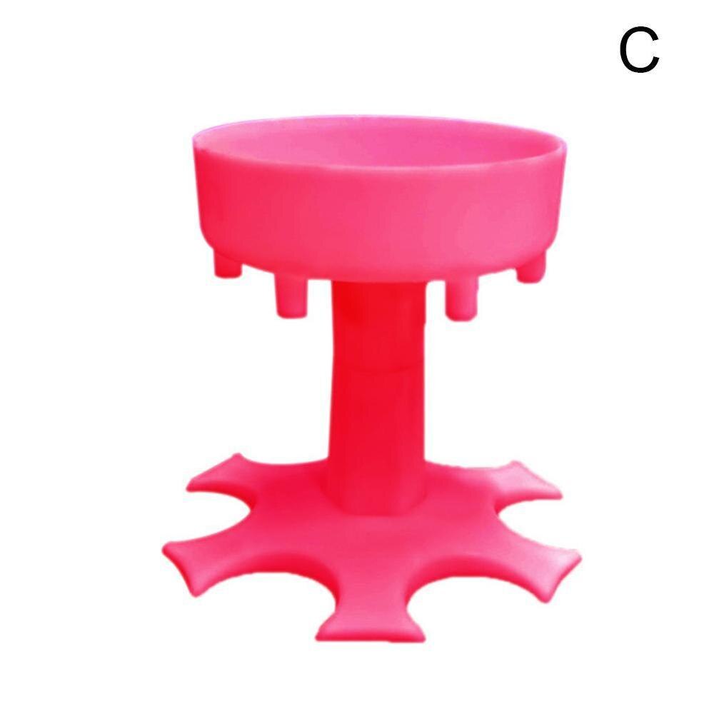 6 Shot Glass Dispenser Holder Wine Whisky Beer Dispenser Rack Bar Accessories Caddy Liquor Dispenser Party Games Drinking Tools: Pink