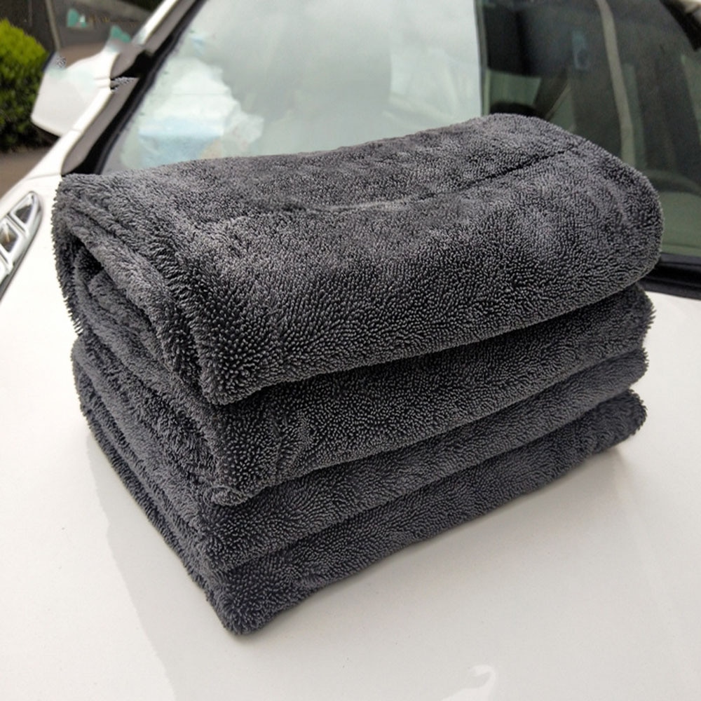 Dubbele Kanten Microfiber Twist Wassen Handdoek Professionele Super Zachte Reiniging Drogen Doek Handdoeken Voor Auto 'S Wassen Polijsten Waxen