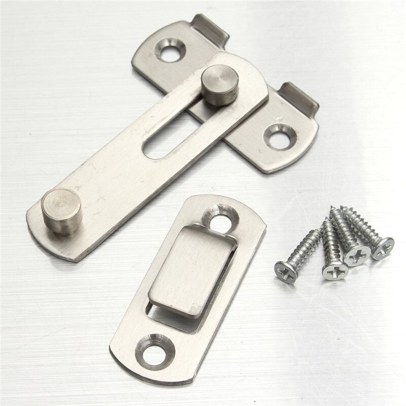 Pestillo cerrojo con bloqueo de acero inoxidable, puerta corredera para escaparate, accesorios de habitación, ferretería de decoración de jardín