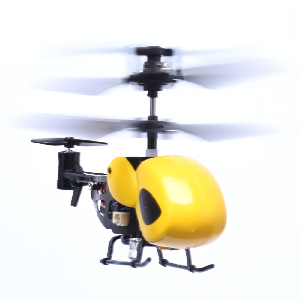 Hiinst Helicoptere Rc 2CH Mini Rc Helicopter Radio Afstandsbediening Vliegtuigen Micro 2 Kanaals * D 30 #: Yellow