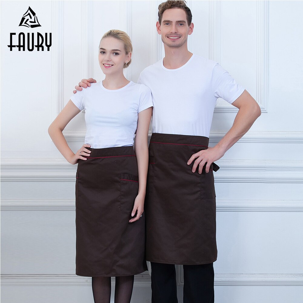 Unisex Food Service Restaurant Kitchen Hotel Bakery Cafe Chef Half Apron Cooking BBQ Work Wear Uniform