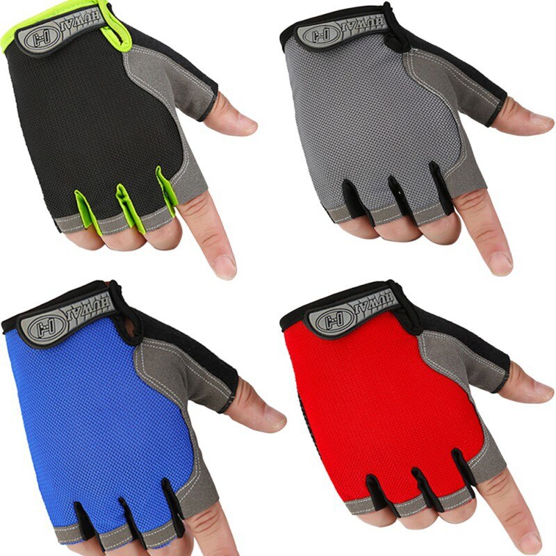 1 paar Sport Half Vinger Fietsen Handschoenen Outdoor Fitness Multifunctionele Handschoenen Training Gewichtheffen Bodybuilding Gym Handschoenen HX02