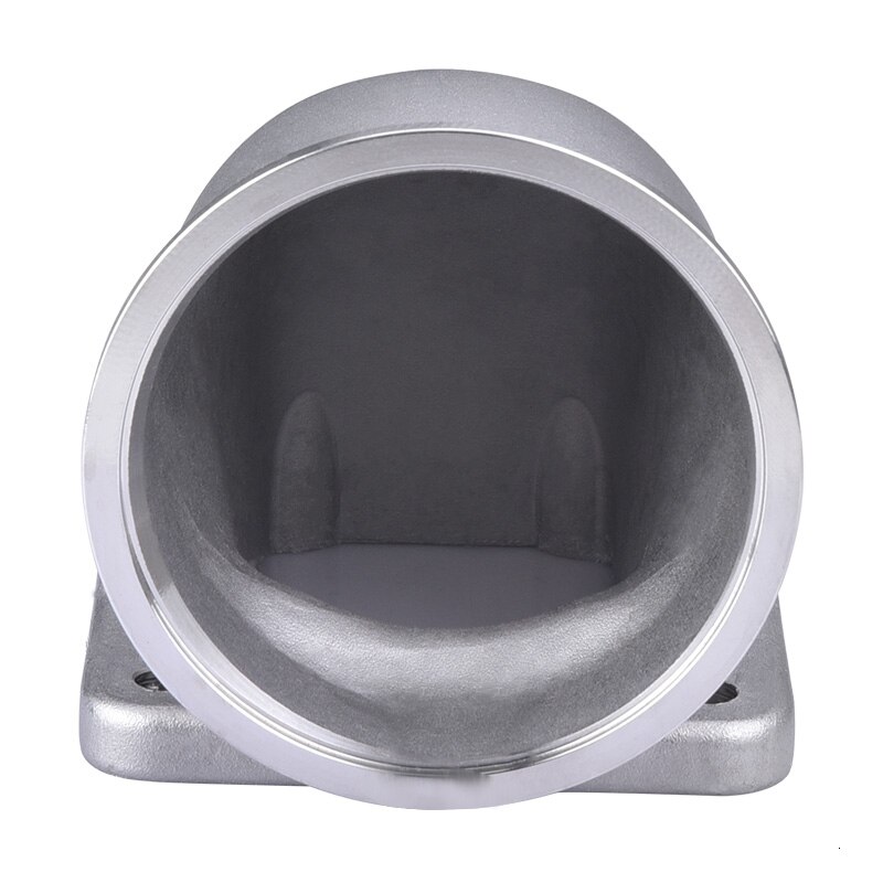 ESPEEDER Stainless Steel 3 Inch Flange Cast Turbo Elbow Adapter Flange 90 Degree Elbow Adapter For T3 T4 Turbocharger