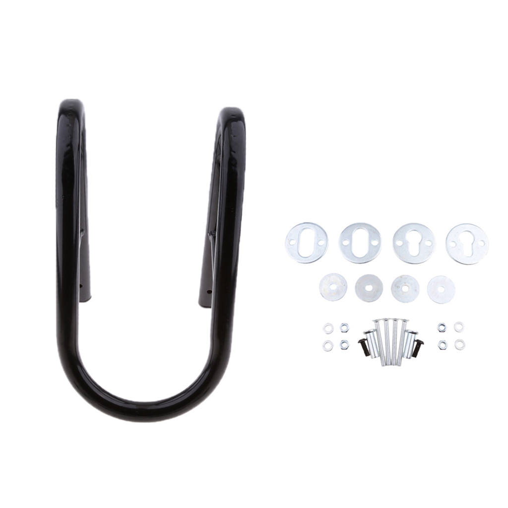 Motorcycle Wheel Chock Kit 5.5 Inch Roller Bike Stand Trailer Truck Mount