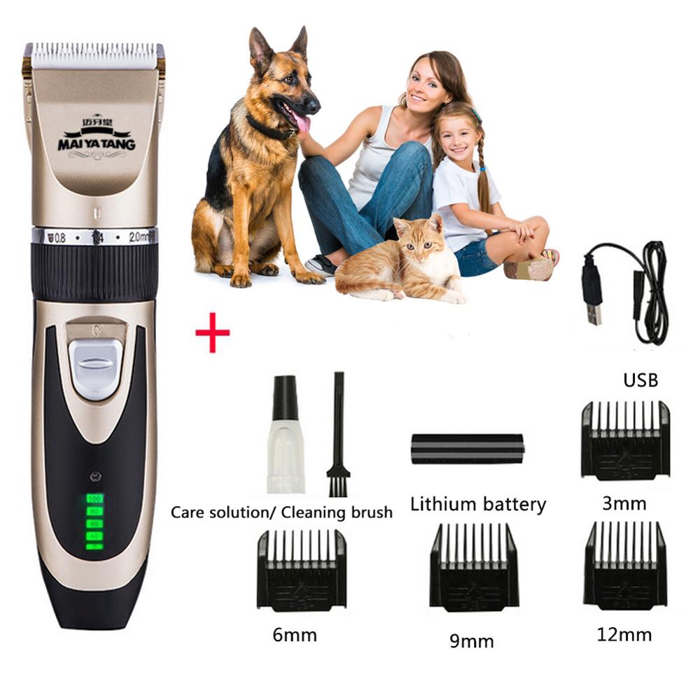 Huisdier Elektrische Tondeuse Oplaadbare Low-Noise Usb Kappers Set Hond Scheren Elektrische Kat Hond Haar Trimmer Grooming Cutter: I