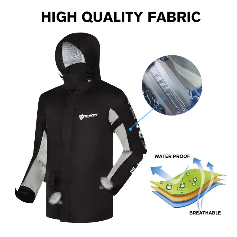Chaqueta impermeable Universal Seasons, chubasquero transpirable, Neutral, para montar en motocicleta, pantalones de lluvia, traje dividido
