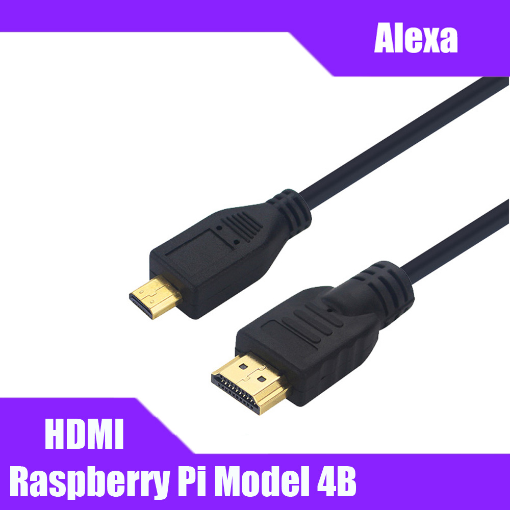Raspberry Pi 4B Micro HDMI naar HDMI Video Kabel Ondersteuning 4K HDMI Adapter Cord voor Tablet HDTV Android Telefoon raspberry Pi 4B 1.5M