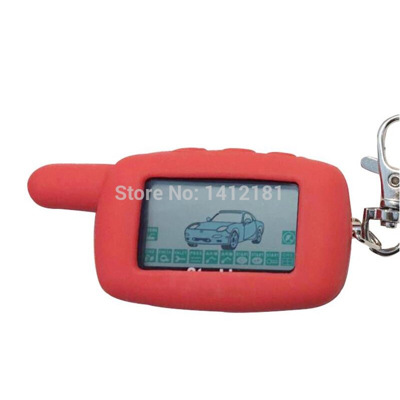 A9 LCD Remote Control +Silicone Key Case for Two way car alarm Starline A9 Keychain jaguar ez-Beta A8 A6 KGB FX5 FX-5 FX-3 FX3