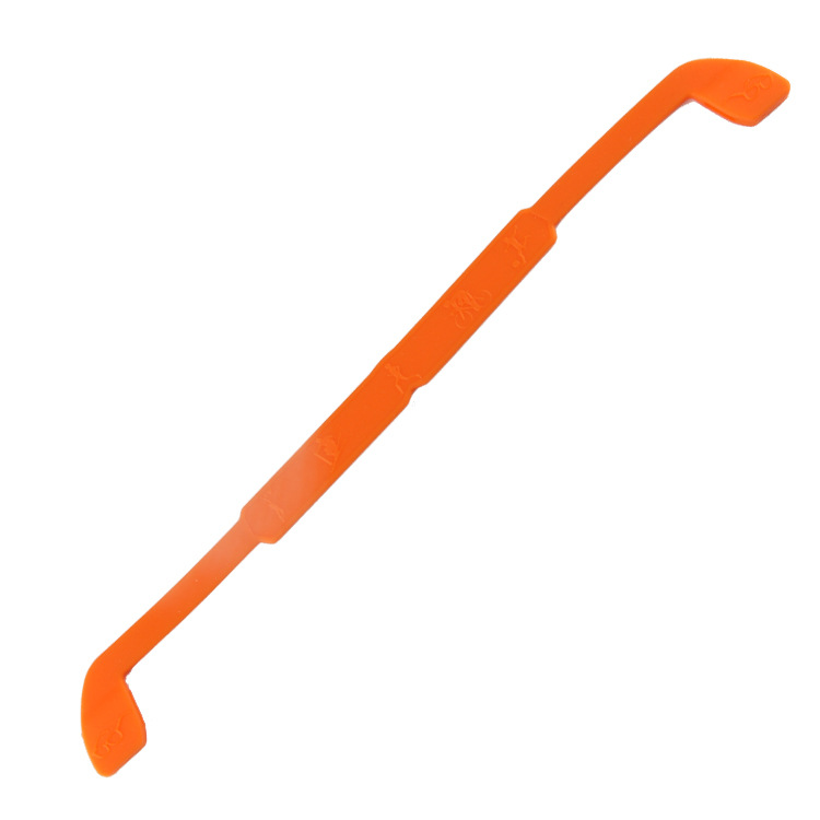 High Elastic Anti Slip Sets Silicone Sport Sunglasses Strap Glasses Ear hook Cords Eyeglasses Chain Cord Holder String Ropes: orange