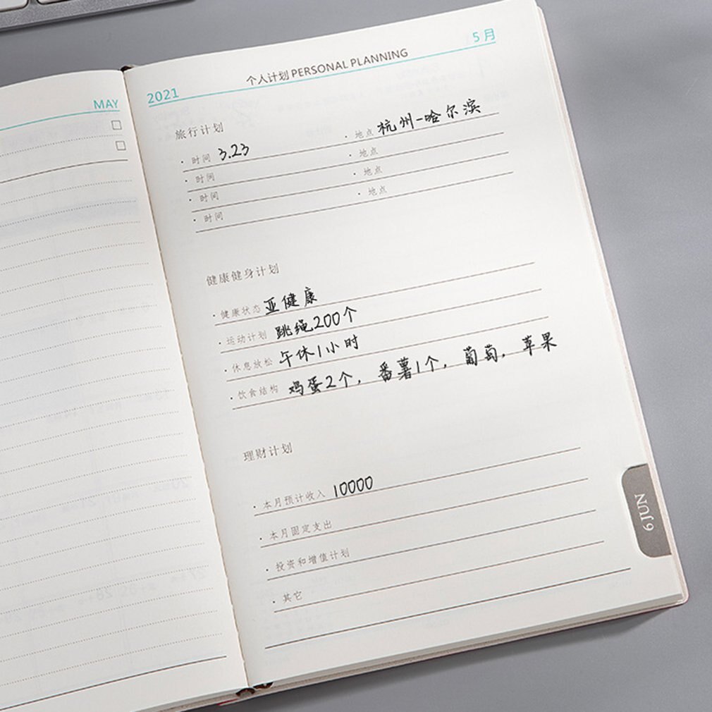 365 Days Time Management Plan A5 Ordinary Almanac Student Learning Plan Organization Of Work Notebook