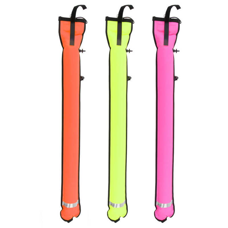 Diving Surface Marker Buoy Diving Inflatable Safety Tube 120x15cm Safety for Diving