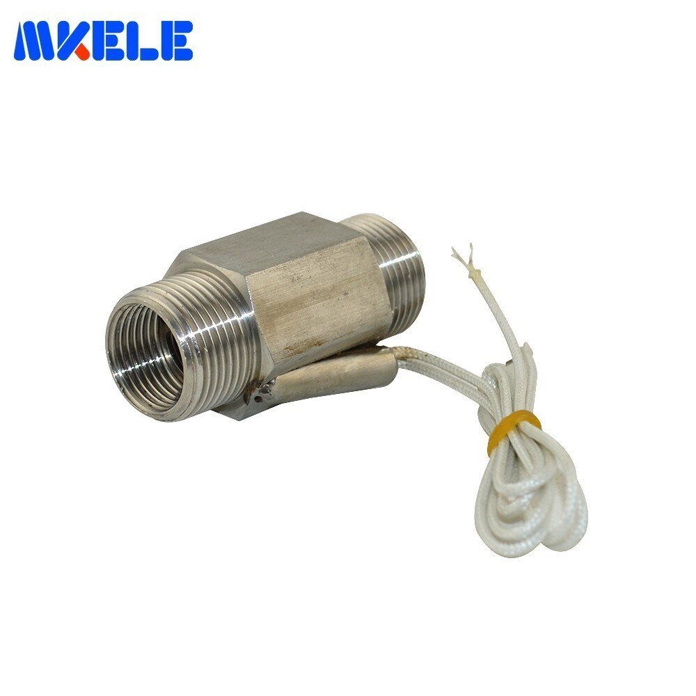 Stainless Steel Flow Sensor 110V Magnetic Liquid Piston Switch 3/4" Thread Water Level Controller