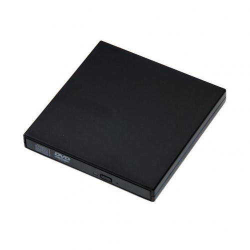Unidad de DVD externa, Unidad óptica USB 2,0, reproductor de CD ROM de alta velocidad, grabador de CD-RW, grabador, lector para portátil, PC, HP: Negro