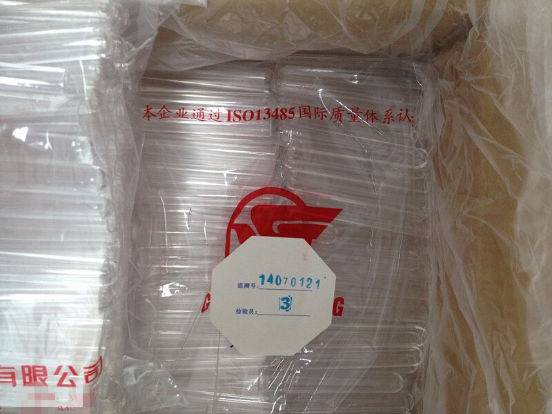 Plastic Test Tube With Cap And Rack 16x100mm 14ml 50tube --Single