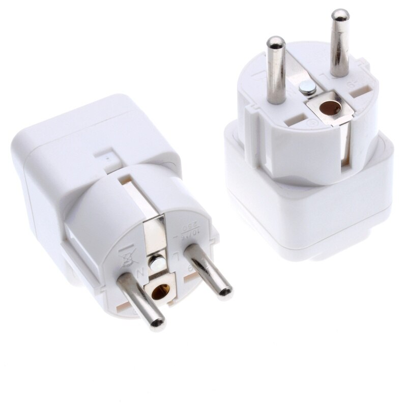 1 Uds enchufe de viaje de la UE 2 en 1 UE europeo a chino Universal AU 2 Pin Universal viaje convertidor de enchufe adaptador enchufe pequeño enchufe