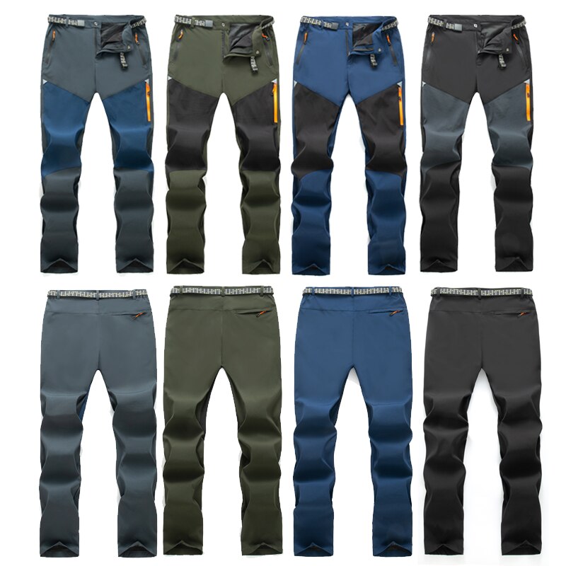 TRVLWEGO Hiking spodnie kempingowe Men Summer Thin Breathable Quick Dry Pant Outdoor Sports Climbing Waterproof Pants