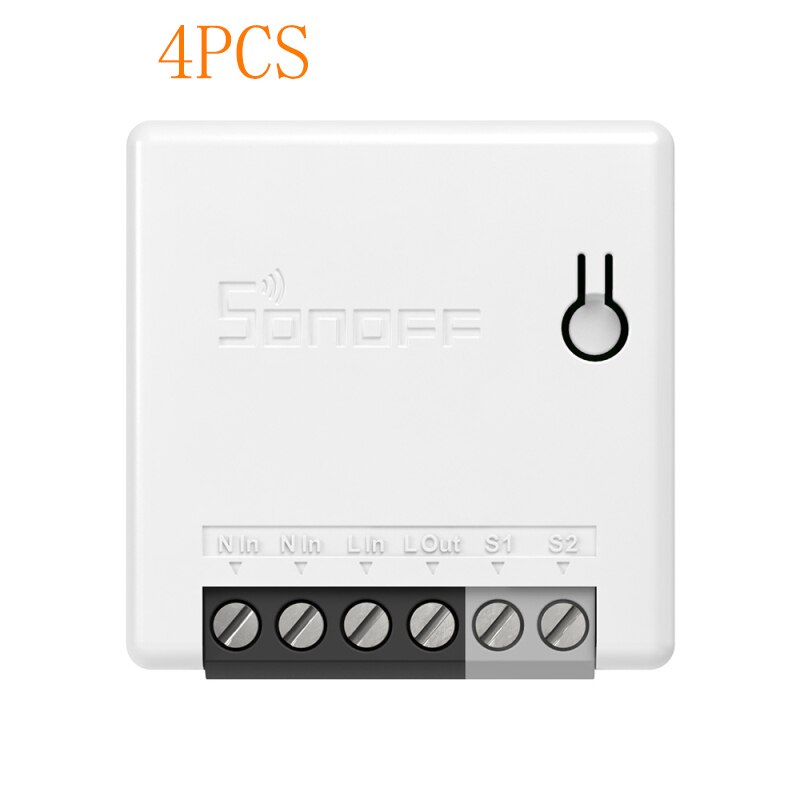SONOFF ZBMINI Zigbee 3.0 Two-Way Smart Switch APP Remote Control Works With EWeLink Support SmartThings Hub Alexa Google Home: 4PCS