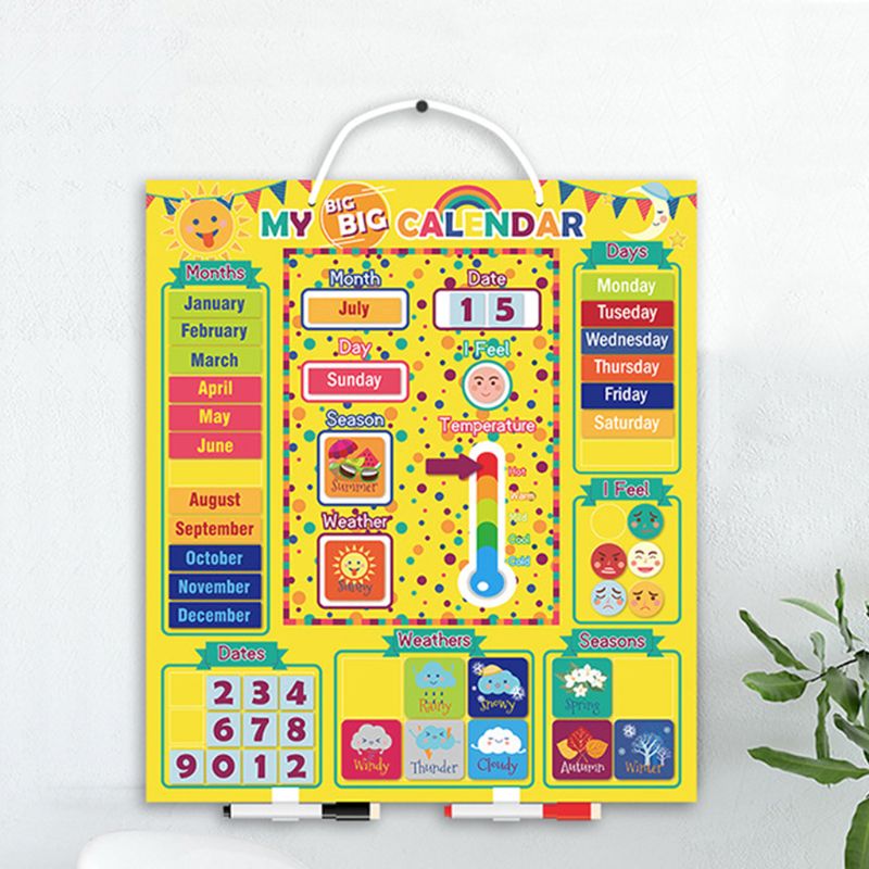 Weather Calendar Magnetic Board Development Wisdom Learning Enlightenment Children Toys