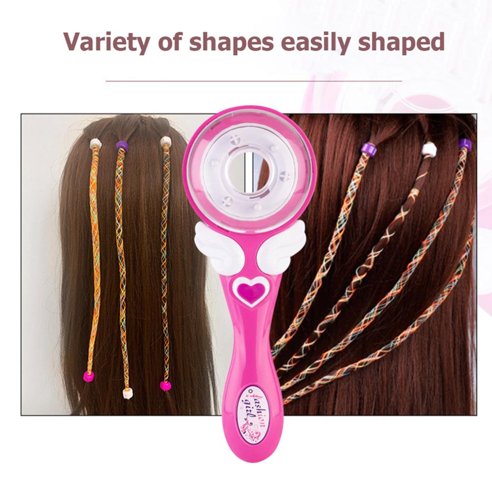 Elektrische Automatische Diy Haar Vlechten Gereedschap Kapsel Tool Twist Braider Machine Weave Roller Pretend Voor Kids Meisje Speelgoed