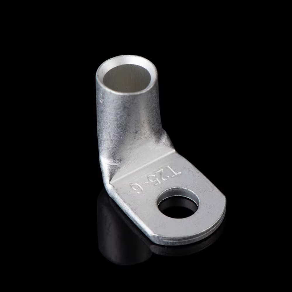 Terminales de Cable T90, conector de Cable de terminal, conector de Cable eléctrico de engarzado estañado de cobre, Terminal de engarzado automotriz de ángulo recto