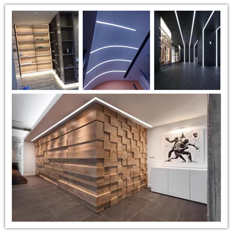 Led Neon Flex Behuizing, Siliconen Buis Flexibele 5V 12V 24V Tape Strip Kanaal, gipsplaten Verzonken Opbouw Curve Lineaire Licht