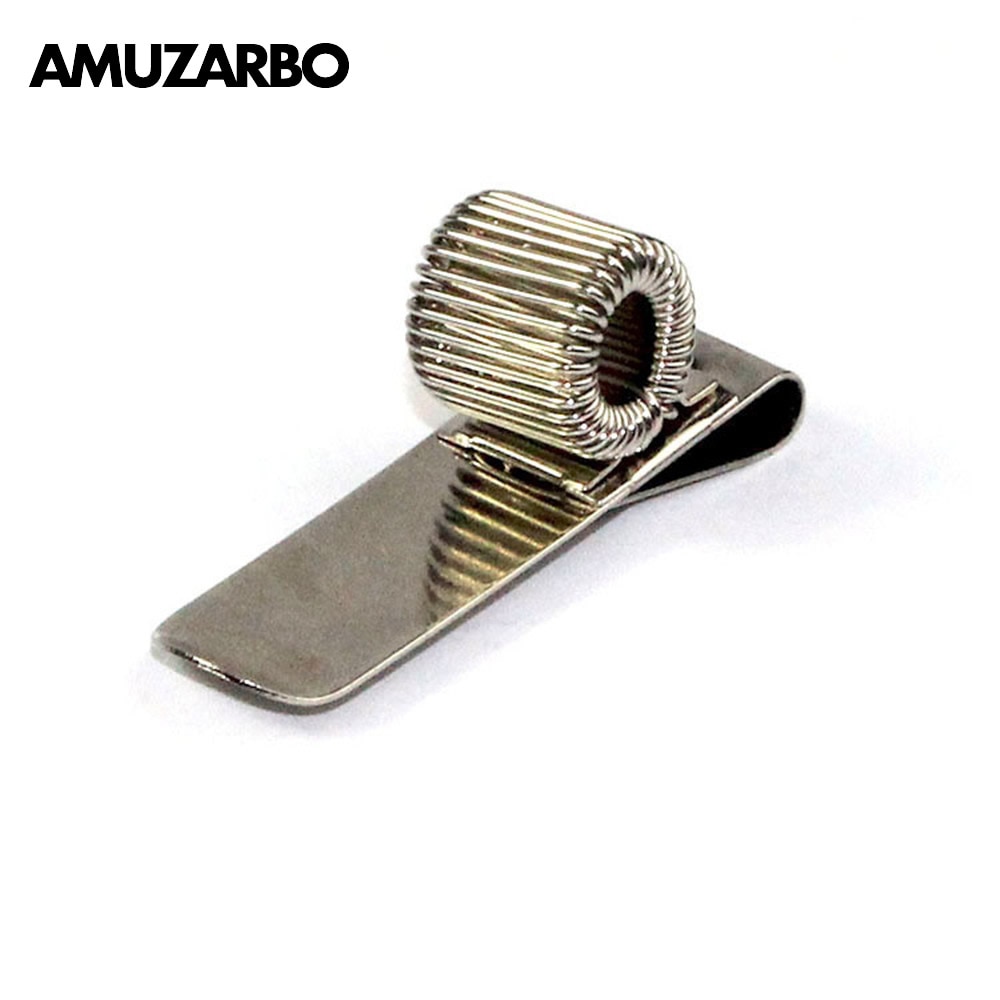 Single Hole Metal Spring Pen Holder Portable Notebook Pocket Pen Clip Doctors Nurse Uniform Pen Holders Office School Supplies