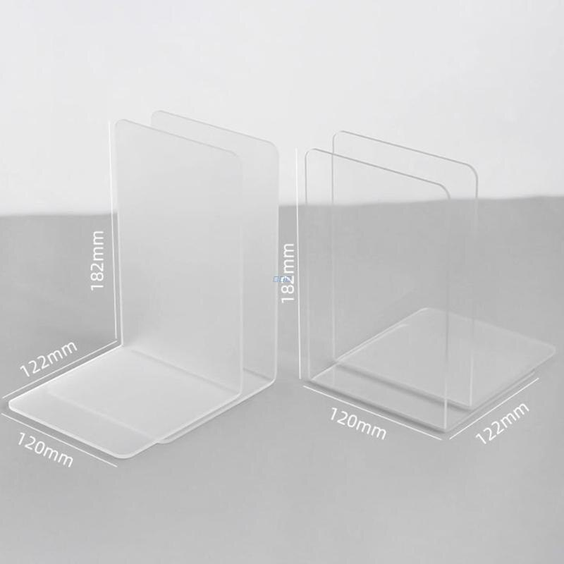 Clear Acrylic File Stand Desk File Holder Clear File Organizer Documents/Letter/Books Storage Holder Makeup Organizers