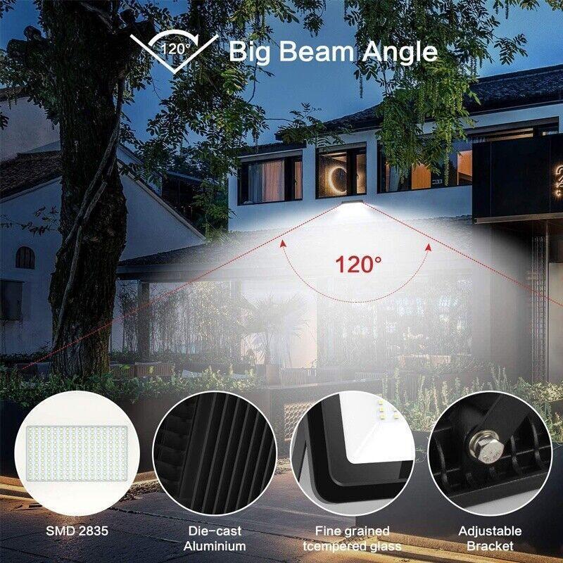 Beveiligingsverlichting Outdoor Bewegingssensor Led Pir Schijnwerper 10W 20W 30W 50W 100W IP66 Waterdichte Buitenmuur Licht Tuin Deuropening