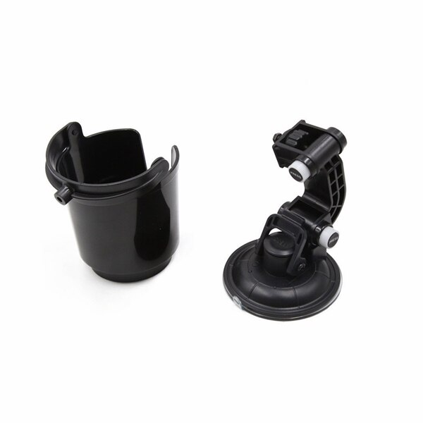 Zwarte autoruit verstelbare zuignap auto bekerhouder drankhouder