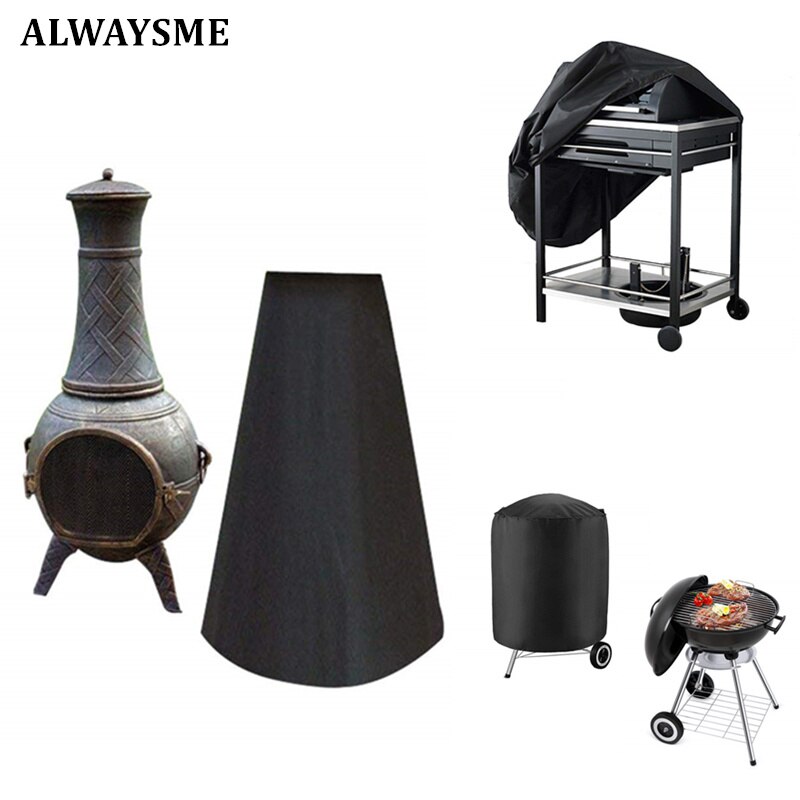 Alwaysme Hittebestendig Stofkap Vuurkorf Heater Cover//Vierkante Vorm Grill Bbq Cover//Ronde Grill bbq Cover