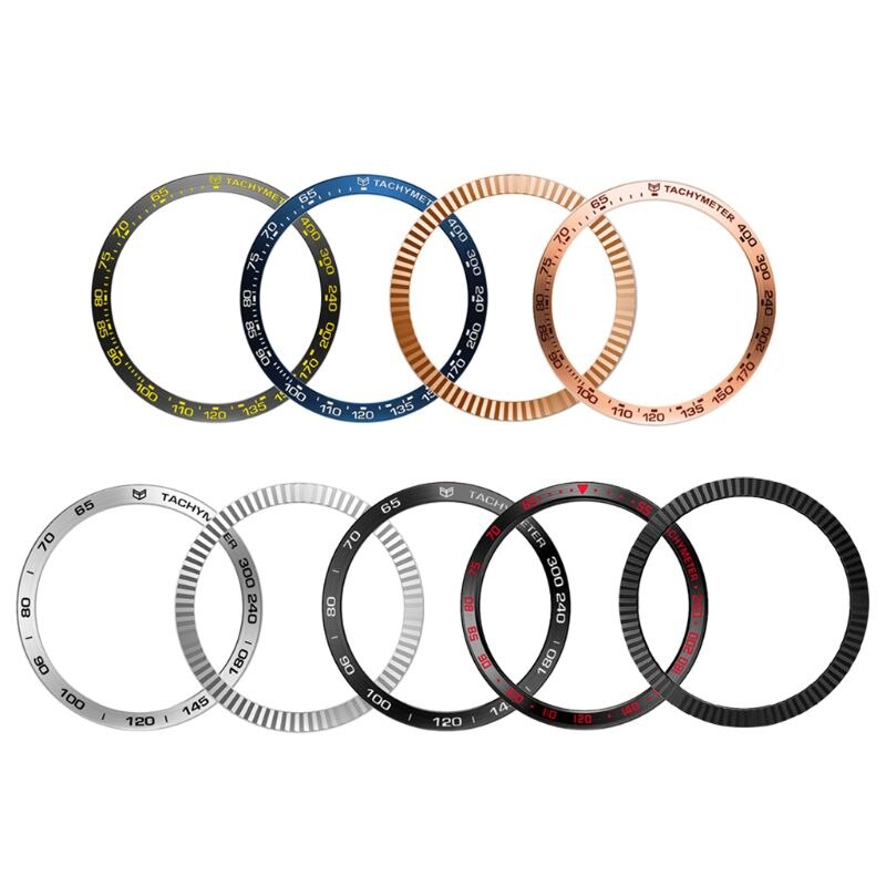 Anillo de Metal Anti arañazos, cubierta adhesiva de repuesto para Samsung Galaxy Watch 42MM, accesorios
