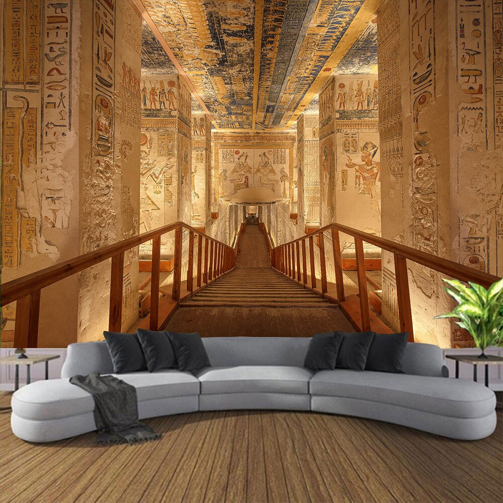 8x6FT Egypt Carving Backgrounds For Photography Ancient Egypt History Cultural Heritage Mural Ancient Exterior Wall Stone Hieroglyphic Sculpture Backdrop For Travel Photo Video Shoot Studio Props