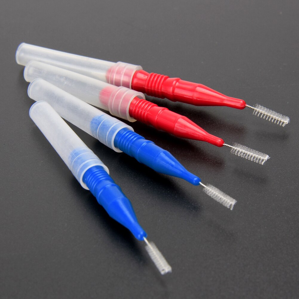 8/16/30PCS Push-pull Interdental Brush Orthodontic Dental Cleaning Brushes Adults Toothpick Dental Floss Interdental Brushes