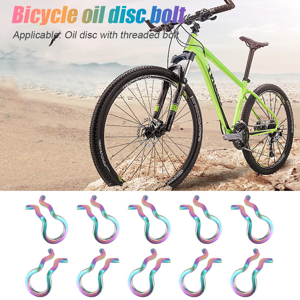 Bicycle Hydraulic Disc Brake Pad Bolts Circlip Retainer Pin Lightweight Titanium Alloy Cycling Bike Accessories