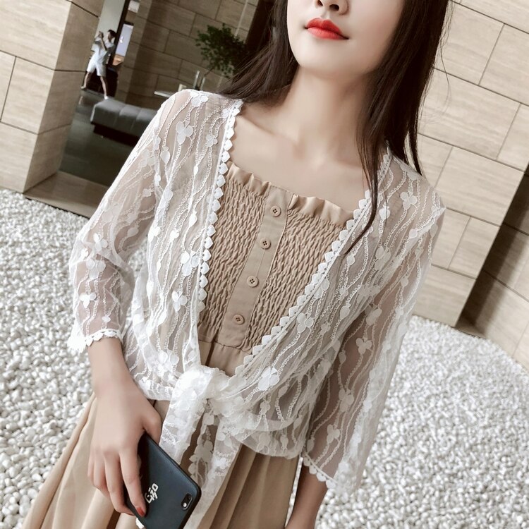 Apricot White Black Shrugs For Women Bolero Open Front Lace Bolero Cardigan Wraps Jacket For Wedding Party Dress Cape Cover Up: White
