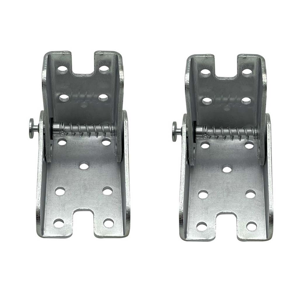 2Pcs 90 Degree Folding Gussets for Folding Legs Table Connector Corrosion Resistance Self-Locking Hinge Smooth Surface Steel: Silver