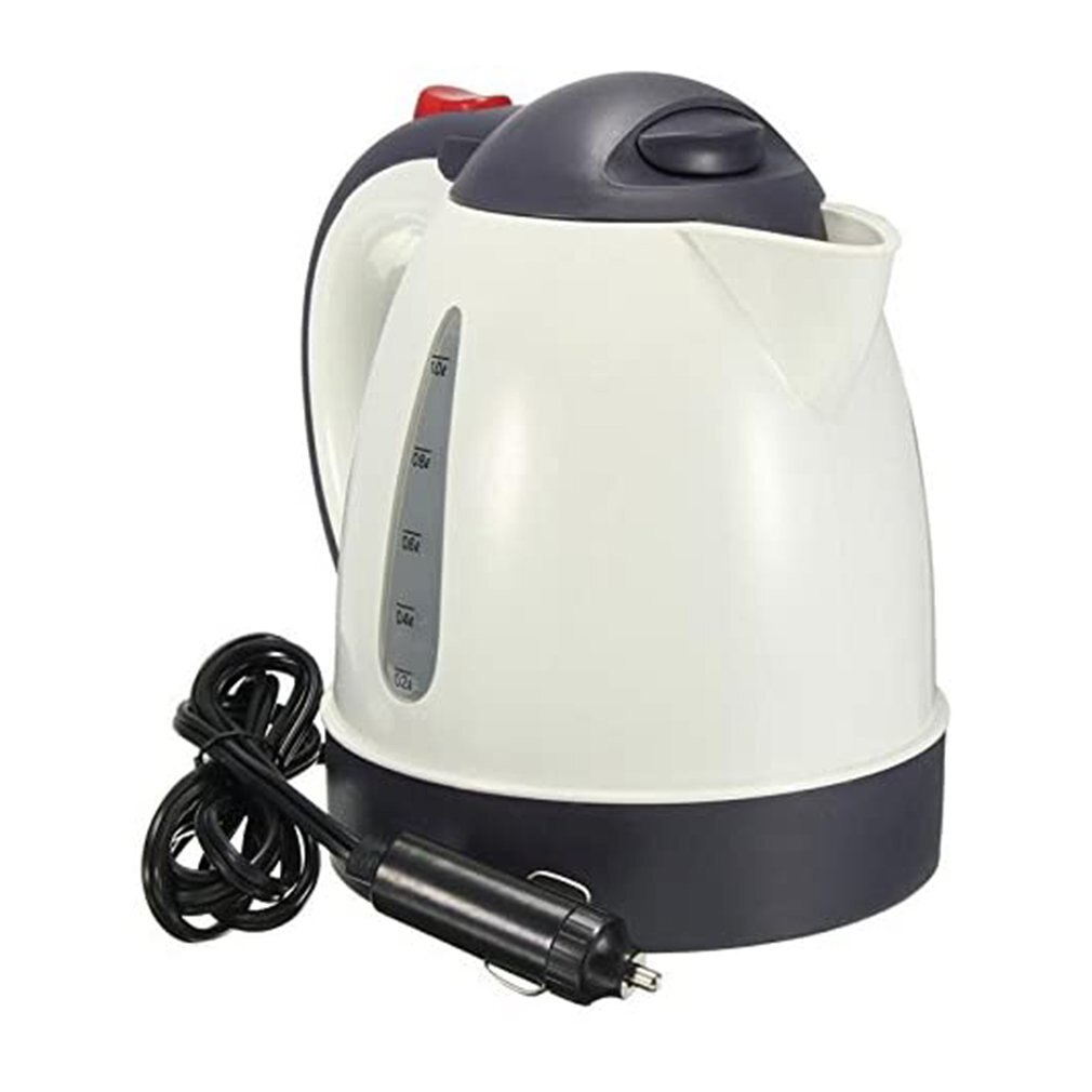 12v 24v kjøretøy lastebil 1000ml vannkoker vannkokt varmeapparat til te kaffe rustfritt stål stor kapasitet: 12v