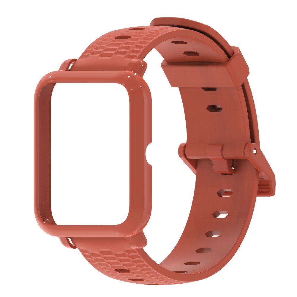 Handledsrem för huami amazfit bip s armband 20mm klockband skydd armband för amazfit bip 1s skyddsfodral för bip s: Orange 2
