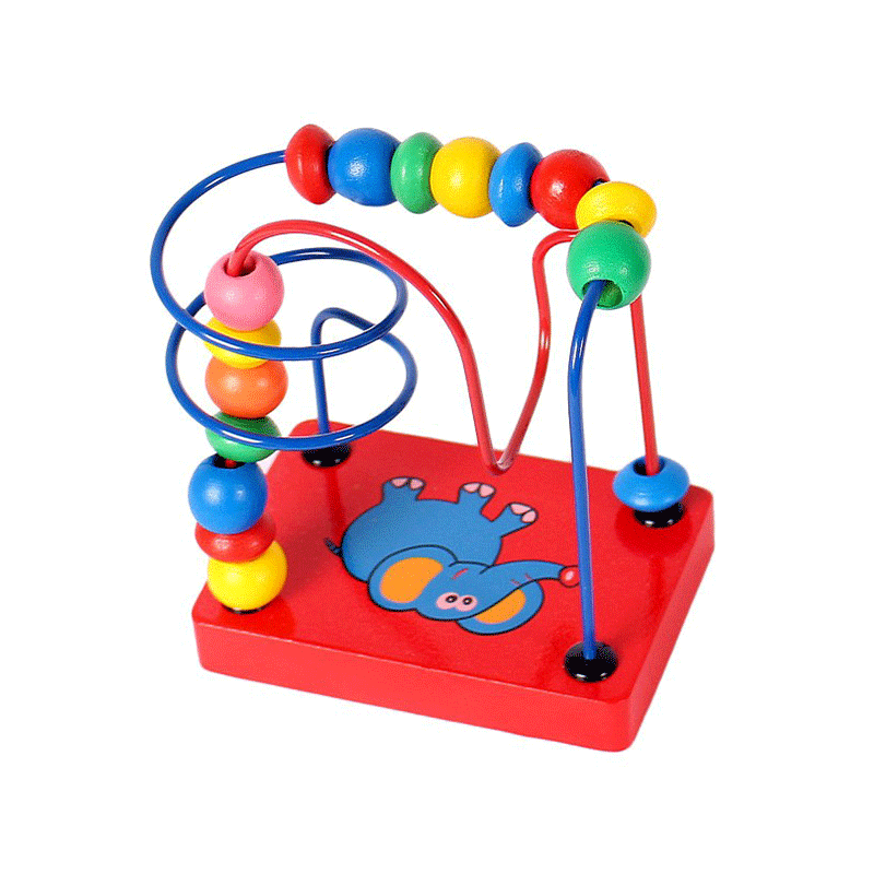 Kinderen Speelgoed Houten Speelgoed Baby Olifant String Bead-Rijgen Speelgoed Vinger Flexibiliteit Oefening 0-3 Jaar Oude Baby educatief Te